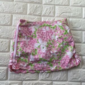 Lilly Pulitzer Pink Gossip Butterfly Skort little girl